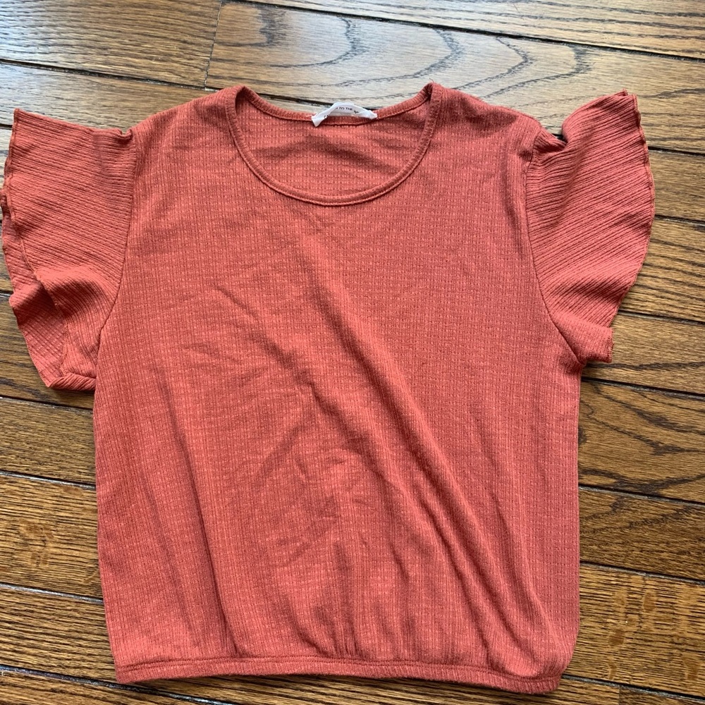 Coral crop top